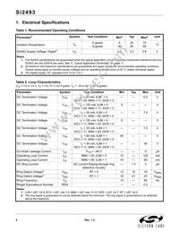 SI2493-C-GTR Datasheet Page 4