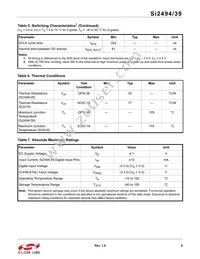 SI2494-A-GM Datasheet Page 9