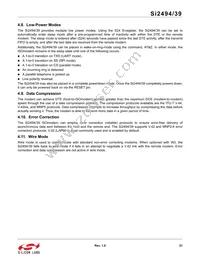 SI2494-A-GM Datasheet Page 21