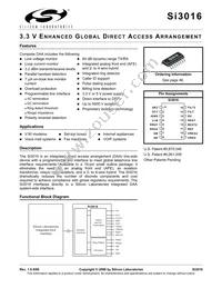 SI3016-BS Datasheet Cover