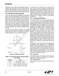 SI3016-BS Datasheet Page 20