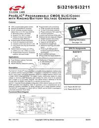 SI3210-GT Datasheet Cover