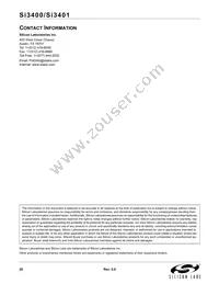 SI3400-E1-GM Datasheet Page 20