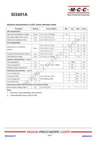 SI3401A-TP Datasheet Page 2