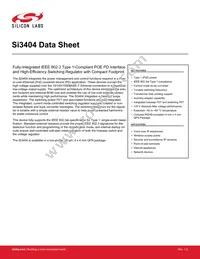 SI3404-A-GMR Datasheet Cover