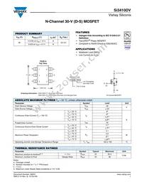 SI3410DV-T1-E3 Datasheet Cover