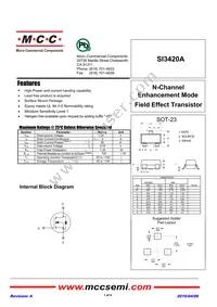 SI3420A-TP Datasheet Cover