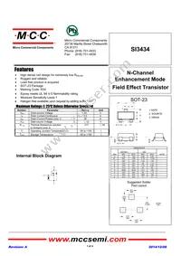 SI3434-TP Datasheet Cover