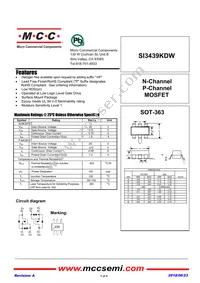 SI3439KDW-TP Datasheet Cover