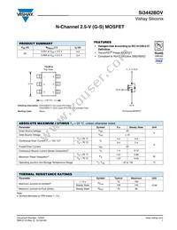 SI3442BDV-T1-GE3 Datasheet Cover