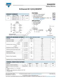 SI3442CDV-T1-GE3 Datasheet Cover