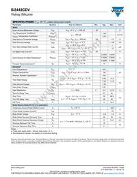 SI3443CDV-T1-E3 Datasheet Page 2