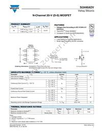 SI3446ADV-T1-GE3 Datasheet Cover