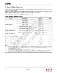 SI3452D-B02-GMR Datasheet Page 4
