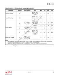 SI3454-B01-IMR Datasheet Page 9