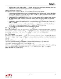 SI3459-B02-IMR Datasheet Page 21