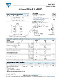 SI3474DV-T1-GE3 Datasheet Cover