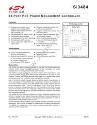 SI3484-A01-GMR Datasheet Cover