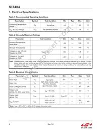 SI3484-A01-GMR Datasheet Page 4