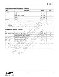 SI3500-A-GMR Datasheet Page 5