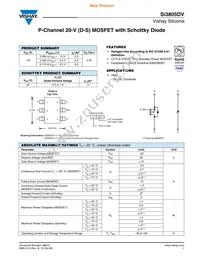 SI3805DV-T1-E3 Datasheet Cover