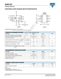 SI3831DV-T1-GE3 Datasheet Page 2