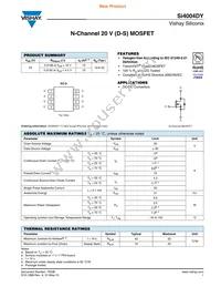 SI4004DY-T1-GE3 Datasheet Cover