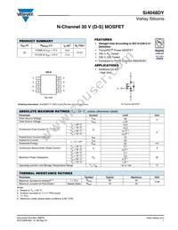 SI4048DY-T1-GE3 Datasheet Cover