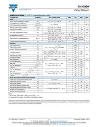 SI4103DY-T1-GE3 Datasheet Page 2