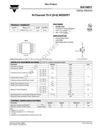 SI4108DY-T1-GE3 Datasheet Cover