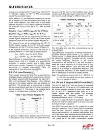 SI4126-F-BMR Datasheet Page 18