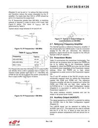 SI4126-F-BMR Datasheet Page 19