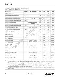 SI4133-BT Datasheet Page 8