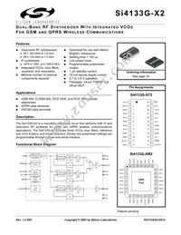 SI4133GX2-BM Datasheet Cover