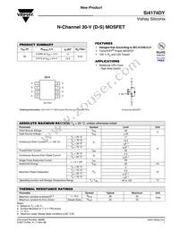 SI4174DY-T1-GE3 Datasheet Cover