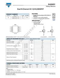SI4200DY-T1-GE3 Datasheet Cover