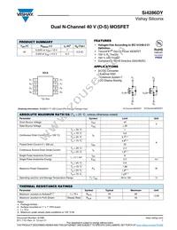 SI4286DY-T1-GE3 Datasheet Cover