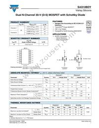 SI4310BDY-T1-E3 Datasheet Cover