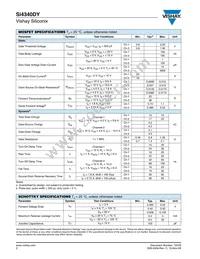 SI4340DY-T1-E3 Datasheet Page 2