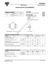 SI4348DY-T1-E3 Datasheet Cover