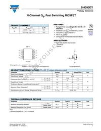 SI4390DY-T1-GE3 Datasheet Cover