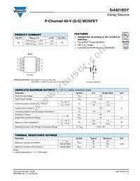 SI4401BDY-T1-E3 Datasheet Cover