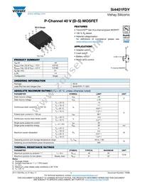 SI4401FDY-T1-GE3 Datasheet Cover