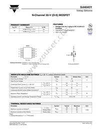 SI4404DY-T1-E3 Datasheet Cover