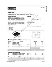 SI4410DY Datasheet Cover