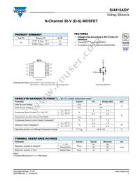 SI4412ADY-T1-E3 Datasheet Cover