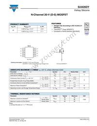 SI4426DY-T1-GE3 Datasheet Cover