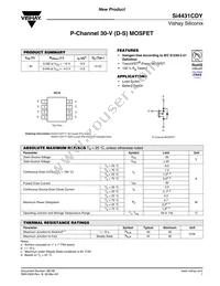 SI4431CDY-T1-E3 Datasheet Cover