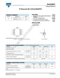 SI4435BDY-T1-E3 Datasheet Cover