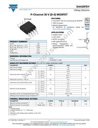 SI4435FDY-T1-GE3 Datasheet Cover